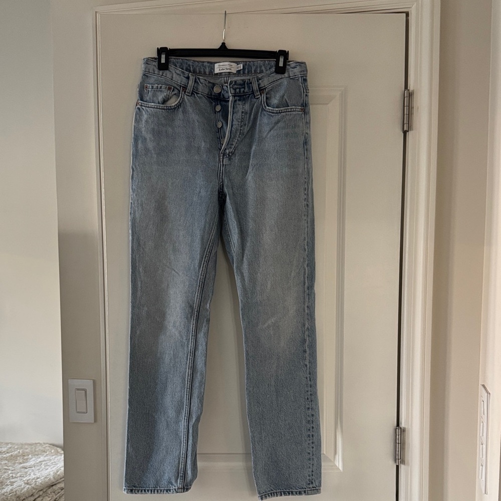 & Other Stories Light Blue Straight Jeans